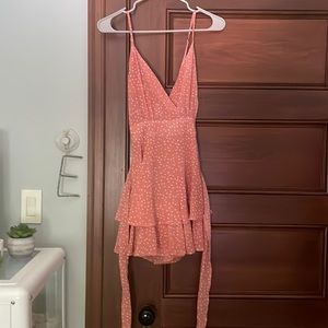 Francesca Light pink dress with shorts attached size medium
